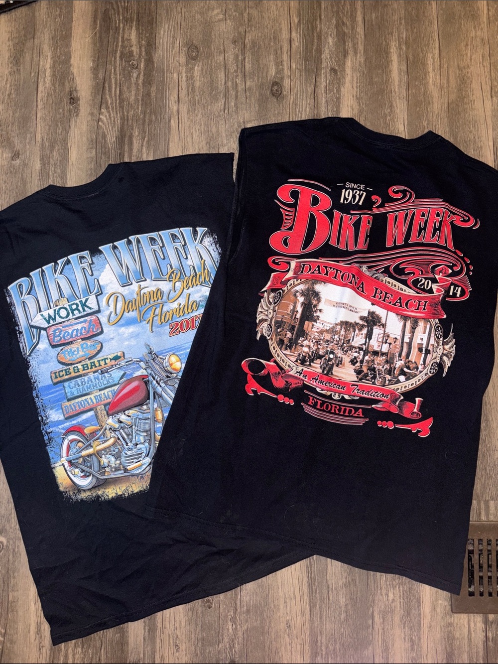 LOT Of 4 vintage bike week tees - men’s large